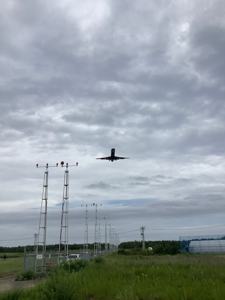 丁度飛行機来たー 丁度飛行機来たー